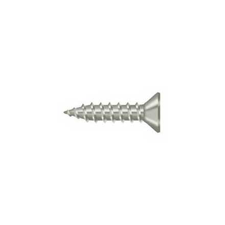 Deltana [SCWS975U15] Steel Wood Screw - #9 x 3/4&quot; - Flat Head - Phillips - Brushed Nickel Finish