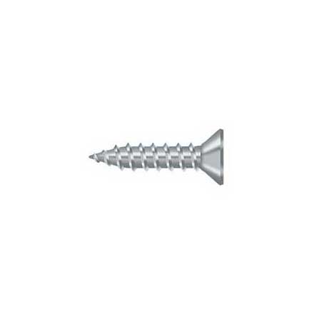 Deltana [SCWS975U26D] Steel Wood Screw - #9 x 3/4&quot; - Flat Head - Phillips - Brushed Chrome Finish