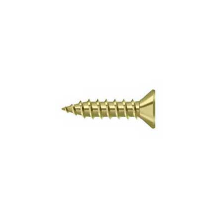 Deltana [SCWS975U3] Steel Wood Screw - #9 x 3/4" - Flat Head - Phillips - Polished Brass Finish