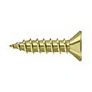 Deltana [SCWS975U3] Steel Wood Screw - #9 x 3/4&quot; - Flat Head - Phillips - Polished Brass Finish