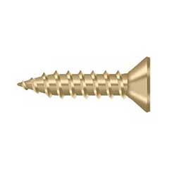 Deltana [SCWS975U4] Steel Wood Screw - #9 x 3/4&quot; - Flat Head - Phillips - Brushed Brass Finish