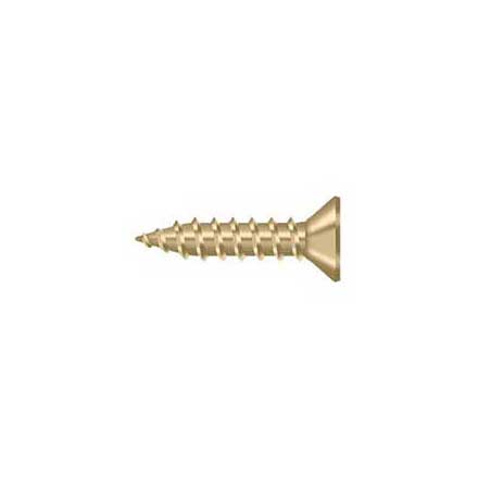 Deltana [SCWS975U4] Steel Wood Screw - #9 x 3/4" - Flat Head - Phillips - Brushed Brass Finish