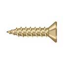 Deltana [SCWS975U4] Steel Wood Screw - #9 x 3/4" - Flat Head - Phillips - Brushed Brass Finish