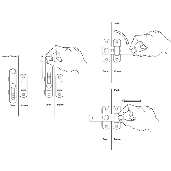 Deltana DL35 Door Latch