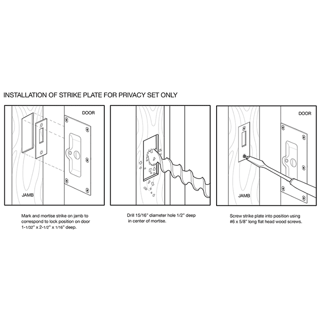 Deltana SDL60 Pocket Door Lock