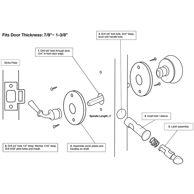 Deltana [SDL980] Storm Door Latch