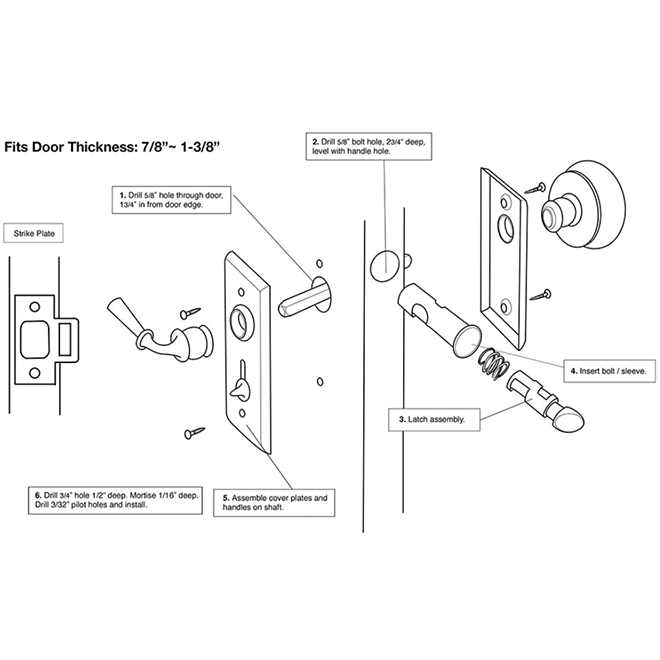 Deltana [SDLS480] Storm Door Latch