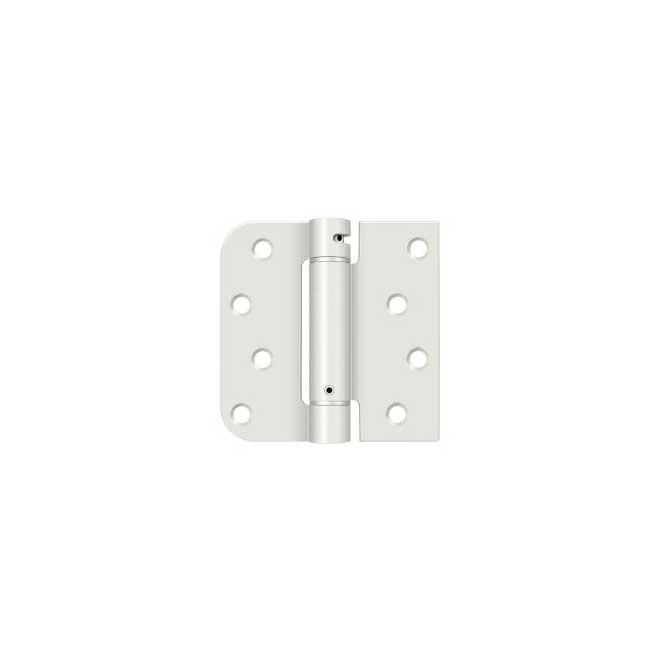 Deltana [DSH4SR5USPWLH] Steel Door Spring Hinge Square & 5/8" Radius