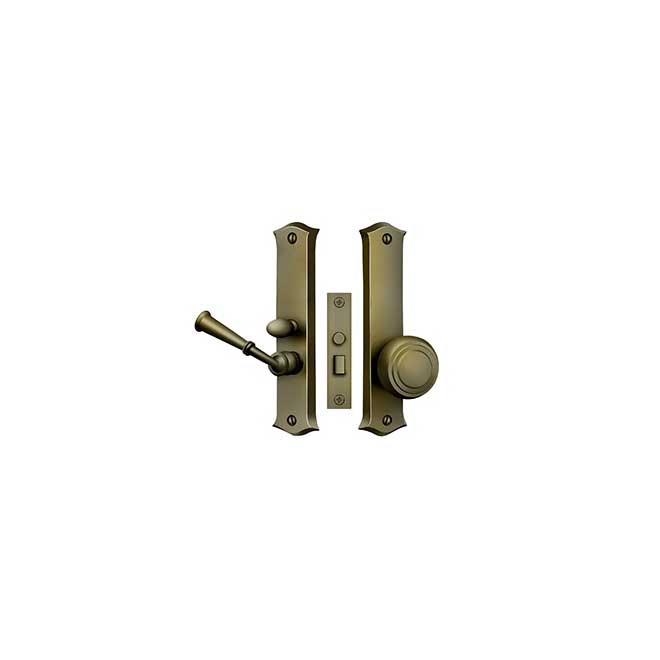 Deltana [SDL688U5] Solid Brass Storm Door Mortise Latch Set Classic
