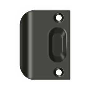 Deltana [FLSP335U10B] Solid Brass Door Ball & Roller Catch Strike Plate - Full Lip - Oil Rubbed Bronze Finish - 2 1/4" L