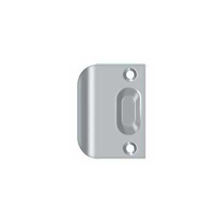 Deltana [FLSP335U26D] Solid Brass Door Ball &amp; Roller Catch Strike Plate - Full Lip - Brushed Chrome Finish - 2 1/4&quot; L