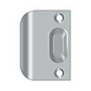 Deltana [FLSP335U26D] Solid Brass Door Ball &amp; Roller Catch Strike Plate - Full Lip - Brushed Chrome Finish - 2 1/4&quot; L