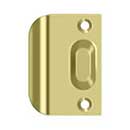 Deltana [FLSP335U3] Solid Brass Door Ball & Roller Catch Strike Plate - Full Lip - Polished Brass Finish - 2 1/4" L