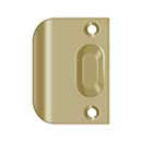 Deltana [FLSP335U4] Solid Brass Door Ball &amp; Roller Catch Strike Plate - Full Lip - Brushed Brass Finish - 2 1/4" L