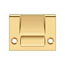 Deltana [SPRCA430CR003] Solid Brass Door Roller Catch Strike Plate - Full Lip - Heavy Duty - Polished Brass (PVD) Finish - 2 1/8&quot; L
