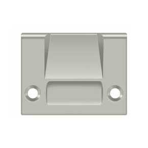 Deltana [SPRCA430U15] Solid Brass Door Roller Catch Strike Plate - Full Lip - Heavy Duty - Brushed Nickel Finish - 2 1/8" L