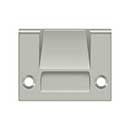 Deltana [SPRCA430U15] Solid Brass Door Roller Catch Strike Plate - Full Lip - Heavy Duty - Brushed Nickel Finish - 2 1/8&quot; L