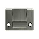 Deltana [SPRCA430U15A] Solid Brass Door Roller Catch Strike Plate - Full Lip - Heavy Duty - Antique Nickel Finish - 2 1/8" L