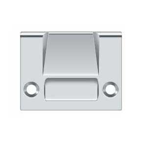 Deltana [SPRCA430U26] Solid Brass Door Roller Catch Strike Plate - Full Lip - Heavy Duty - Polished Chrome Finish - 2 1/8" L