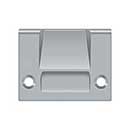 Deltana [SPRCA430U26D] Solid Brass Door Roller Catch Strike Plate - Full Lip - Heavy Duty - Brushed Chrome Finish - 2 1/8&quot; L