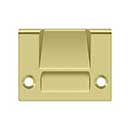 Deltana [SPRCA430U3] Solid Brass Door Roller Catch Strike Plate - Full Lip - Heavy Duty - Polished Brass Finish - 2 1/8" L