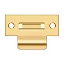 Deltana [TSRCA275CR003] Solid Brass Door Roller Catch Strike Plate - T-Strike - Polished Brass (PVD) Finish - 2 3/4" L