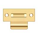 Deltana [TSRCA275CR003] Solid Brass Door Roller Catch Strike Plate - T-Strike - Polished Brass (PVD) Finish - 2 3/4&quot; L