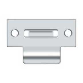 Deltana [TSRCA275U26] Solid Brass Door Roller Catch Strike Plate - T-Strike - Polished Chrome Finish - 2 3/4" L