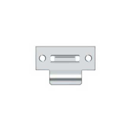Deltana [TSRCA275U26] Solid Brass Door Roller Catch Strike Plate - T-Strike - Polished Chrome Finish - 2 3/4" L