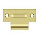 Deltana [TSRCA275U3] Solid Brass Door Roller Catch Strike Plate - T-Strike - Polished Brass Finish - 2 3/4&quot; L