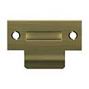 Deltana [TSRCA275U5] Solid Brass Door Roller Catch Strike Plate - T-Strike - Antique Brass Finish - 2 3/4&quot; L