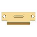 Deltana [TSRCA4875CR003] Solid Brass Door Roller Catch Strike Plate - T-Strike - Polished Brass (PVD) Finish - 4 7/8&quot; L