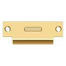 Deltana [TSRCA4875CR003] Solid Brass Door Roller Catch Strike Plate - T-Strike - Polished Brass (PVD) Finish - 4 7/8" L