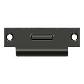 Deltana [TSRCA4875U10B] Solid Brass Door Roller Catch Strike Plate - T-Strike - Oil Rubbed Bronze Finish - 4 7/8" L