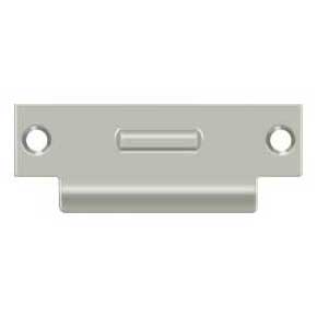 Deltana [TSRCA4875U15] Solid Brass Door Roller Catch Strike Plate - T-Strike - Brushed Nickel Finish - 4 7/8" L