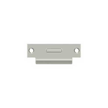 Deltana [TSRCA4875U15] Solid Brass Door Roller Catch Strike Plate - T-Strike - Brushed Nickel Finish - 4 7/8" L