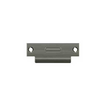 Deltana [TSRCA4875U15A] Solid Brass Door Roller Catch Strike Plate - T-Strike - Antique Nickel Finish - 4 7/8" L