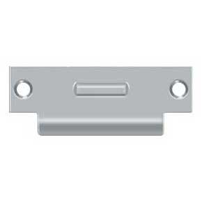 Deltana [TSRCA4875U26D] Solid Brass Door Roller Catch Strike Plate - T-Strike - Brushed Chrome Finish - 4 7/8" L