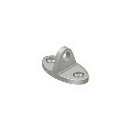 Deltana [CHE4U15] Solid Brass Cabin Hook Eye - Contemporary - Brushed Nickel Finish - 1 3/4&quot; L