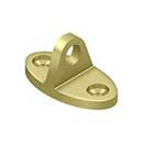 Deltana [CHE4U3] Solid Brass Cabin Hook Eye - Contemporary - Polished Brass Finish - 1 3/4" L