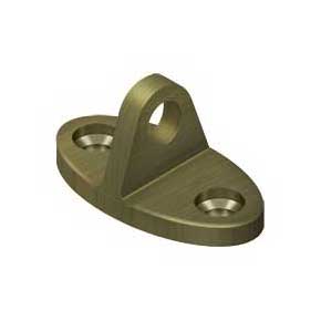 Deltana [CHE4U5] Solid Brass Cabin Hook Eye - Contemporary - Antique Brass Finish - 1 3/4" L