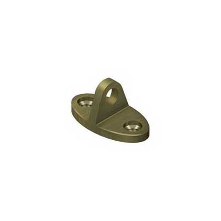 Deltana [CHE4U5] Solid Brass Cabin Hook Eye - Contemporary - Antique Brass Finish - 1 3/4" L