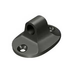 Deltana [CHEBU10B] Solid Brass Cabin Hook Eye - British - Oil Rubbed Bronze Finish - 1 1/2" L