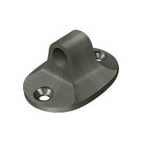 Deltana [CHEBU15A] Solid Brass Cabin Hook Eye - British - Antique Nickel Finish - 1 1/2" L