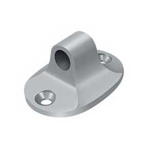 Deltana [CHEBU26D] Solid Brass Cabin Hook Eye - British - Brushed Chrome Finish - 1 1/2" L