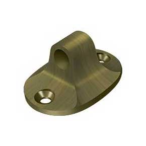Deltana [CHEBU5] Solid Brass Cabin Hook Eye - British - Antique Brass Finish - 1 1/2" L