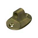 Deltana [CHEBU5] Solid Brass Cabin Hook Eye - British - Antique Brass Finish - 1 1/2&quot; L