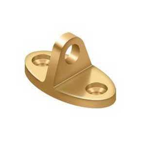 Deltana [CHE4CR003] Solid Brass Cabin Hook Eye - Contemporary - Polished Brass (PVD) Finish - 1 3/4" L