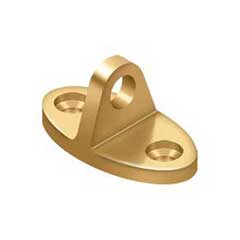 Deltana [CHE4CR003] Solid Brass Cabin Hook Eye - Contemporary - Polished Brass (PVD) Finish - 1 3/4&quot; L