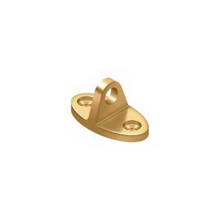 Deltana [CHE4CR003] Solid Brass Cabin Hook Eye - Contemporary - Polished Brass (PVD) Finish - 1 3/4&quot; L